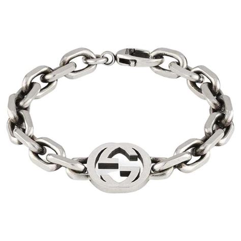 gucci heart bracelet sale|Gucci interlocking g silver bracelet.